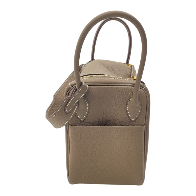 エルメス HERMES リンディ26 W刻印　(2024年製) エトゥープ　ゴールド金具 トリヨンクレマンス レディース ショルダーバッグ