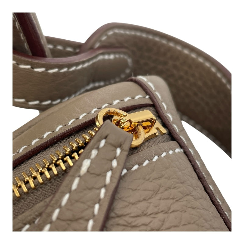 エルメス HERMES リンディ26 W刻印　(2024年製) エトゥープ　ゴールド金具 トリヨンクレマンス レディース ショルダーバッグ