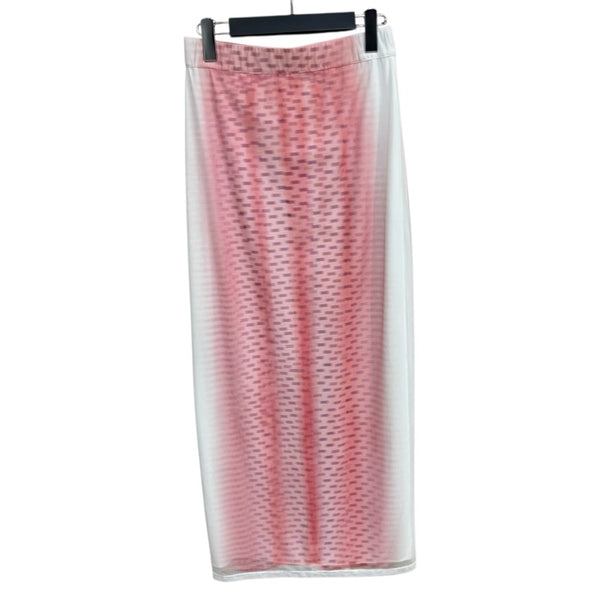 ロエベ LOEWE メッシュロングスカート ピンク ポリアミド レディース ロングスカート