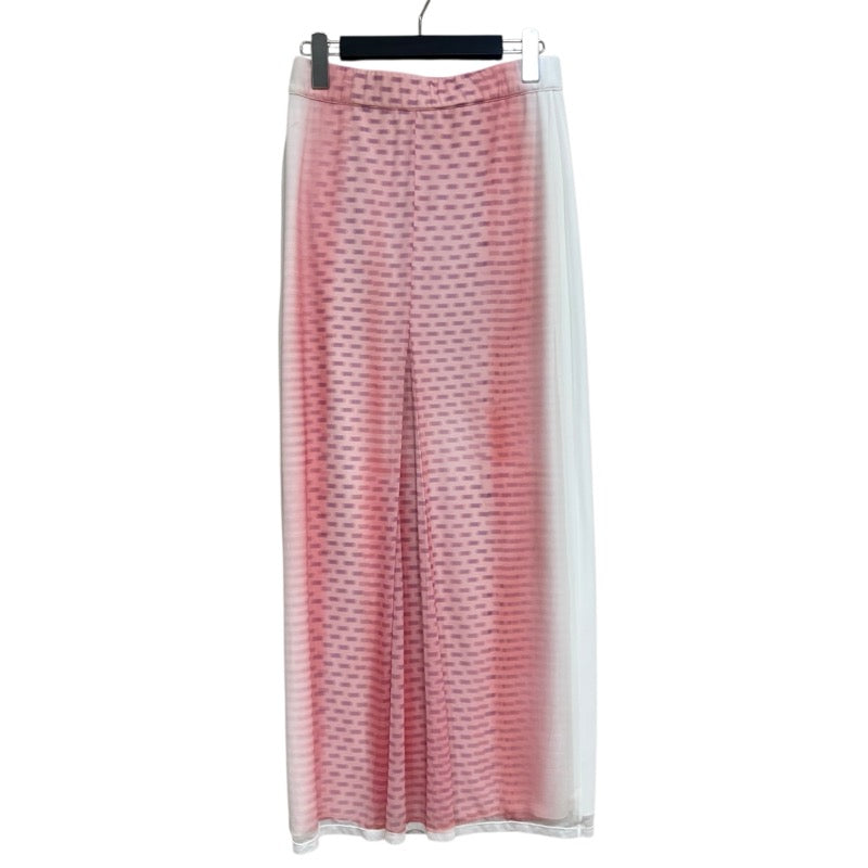 ロエベ LOEWE メッシュロングスカート ピンク ポリアミド レディース ロングスカート