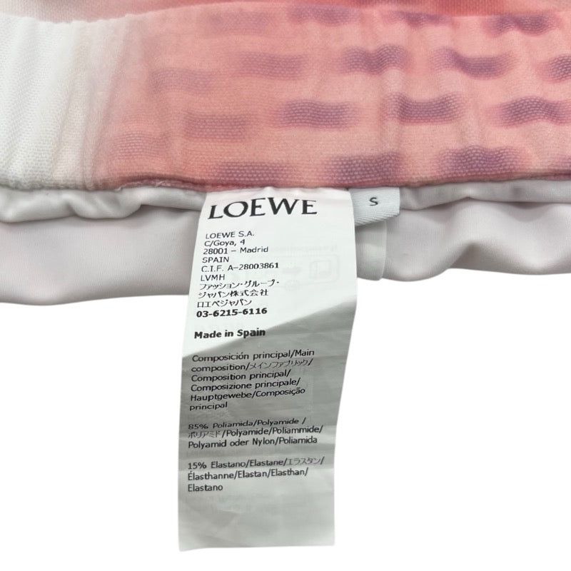 ロエベ LOEWE メッシュロングスカート ピンク ポリアミド レディース ロングスカート