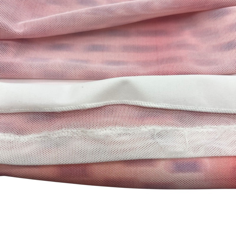 ロエベ LOEWE メッシュロングスカート ピンク ポリアミド レディース ロングスカート