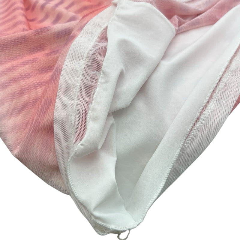 ロエベ LOEWE メッシュロングスカート ピンク ポリアミド レディース ロングスカート