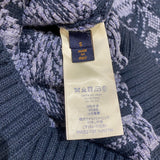 ルイ・ヴィトン LOUIS VUITTON モノグラムフラワー総柄ニットセーター 20AW HJN77W ネイビー ナイロン メンズ セーター