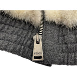 フェンディ FENDI レオパードミンクファージャケット FNE60I ホワイト/グレー ミンク レディース その他アウター