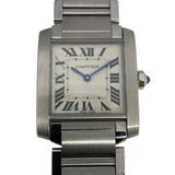 カルティエ Cartier タンクフランセーズMM WSTA0005 アイボリー SS クオーツ メンズ 腕時計