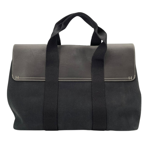 エルメス HERMES ヴァルパラインMM 2005ワールドフェスティバル限定 ブラック SV金具 トワル/スイフト ユニセックス トートバッグ