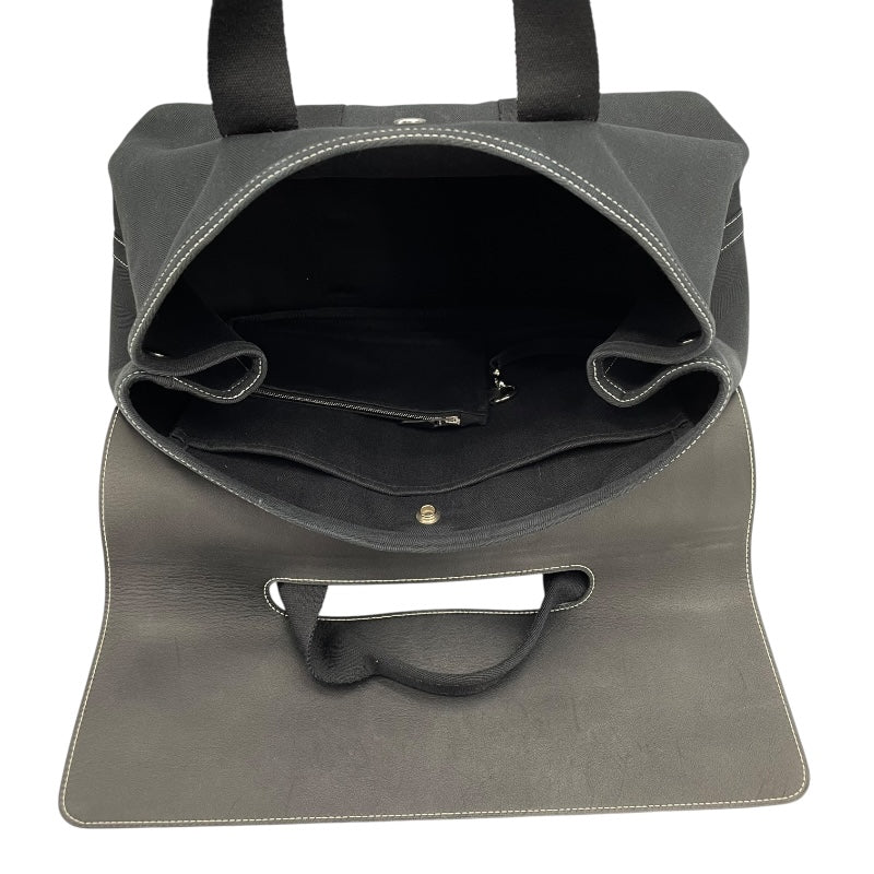 エルメス HERMES ヴァルパラインMM 2005ワールドフェスティバル限定 ブラック SV金具 トワル/スイフト ユニセックス トートバッグ