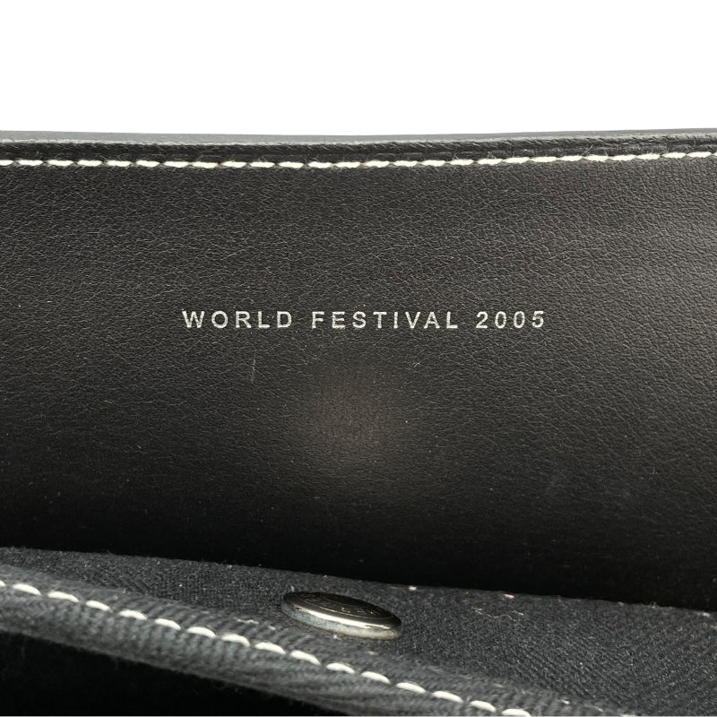 エルメス HERMES ヴァルパラインMM 2005ワールドフェスティバル限定 ブラック SV金具 トワル/スイフト ユニセックス トートバッグ