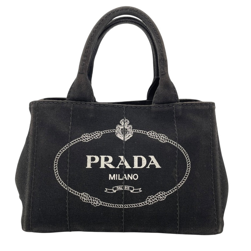 プラダ PRADA カナパ ミニ 1BG439 ブラック キャンバス レディース トートバッグ