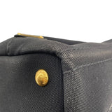 プラダ PRADA カナパ ミニ 1BG439 ブラック キャンバス レディース トートバッグ