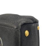 プラダ PRADA カナパ ミニ 1BG439 ブラック キャンバス レディース トートバッグ