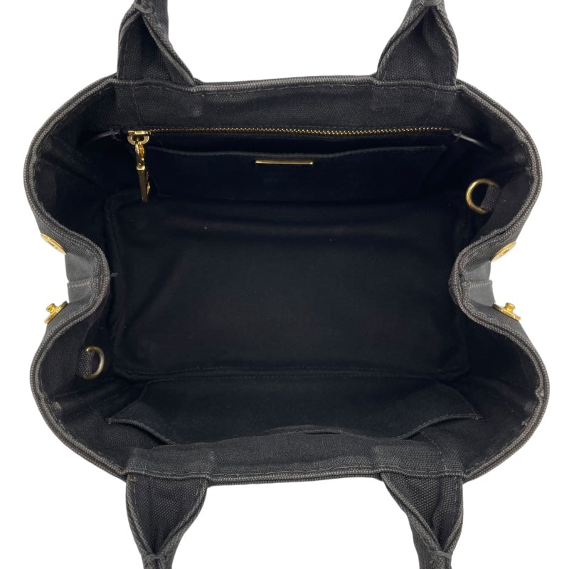 プラダ PRADA カナパ ミニ 1BG439 ブラック キャンバス レディース トートバッグ