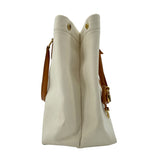 セリーヌ CELINE ホリゾンタル カバ 192162 アイボリー キャンバス/レザー レディース トートバッグ