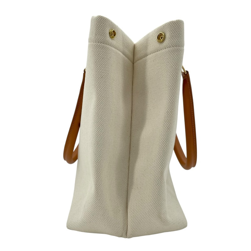 セリーヌ CELINE ホリゾンタル カバ 192162 アイボリー キャンバス/レザー レディース トートバッグ