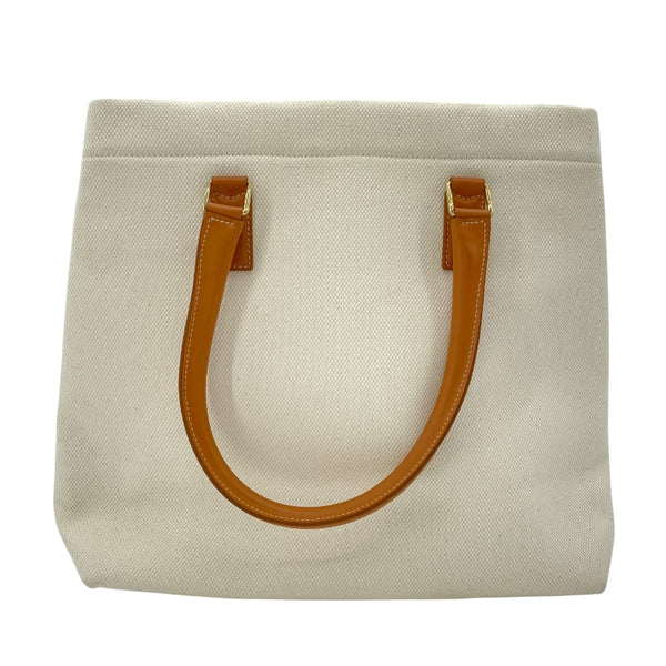 セリーヌ CELINE ホリゾンタル カバ 192162 アイボリー キャンバス/レザー レディース トートバッグ