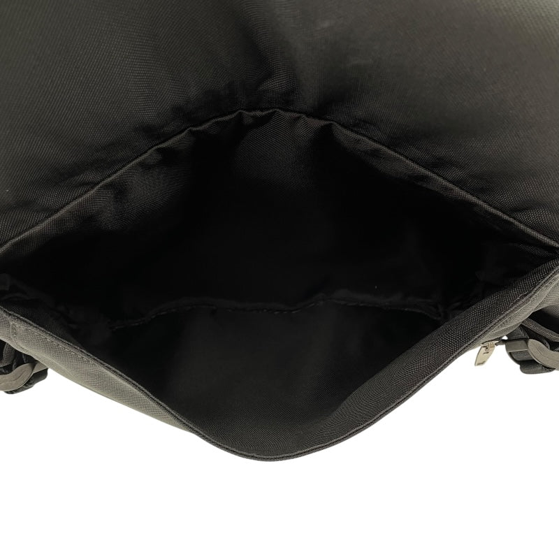 セリーヌ CELINE ロゴショルダーバッグ ブラック キャンバス メンズ