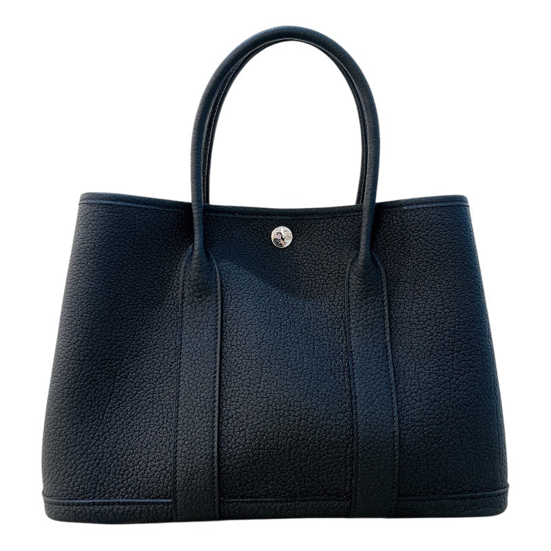 エルメス HERMES ガーデンパーティーTPM K刻 ブラック ネゴンダ ユニセックス ハンドバッグ