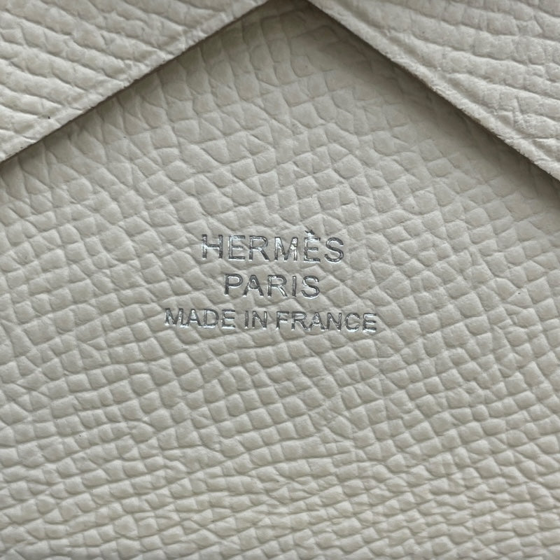 エルメス HERMES カルヴィデュオ U刻 クレ SV金具 エプソン レディース カードケース