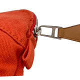 エルメス HERMES ボリードポーチ16 オレンジ SV金具 トワル レディース ポーチ