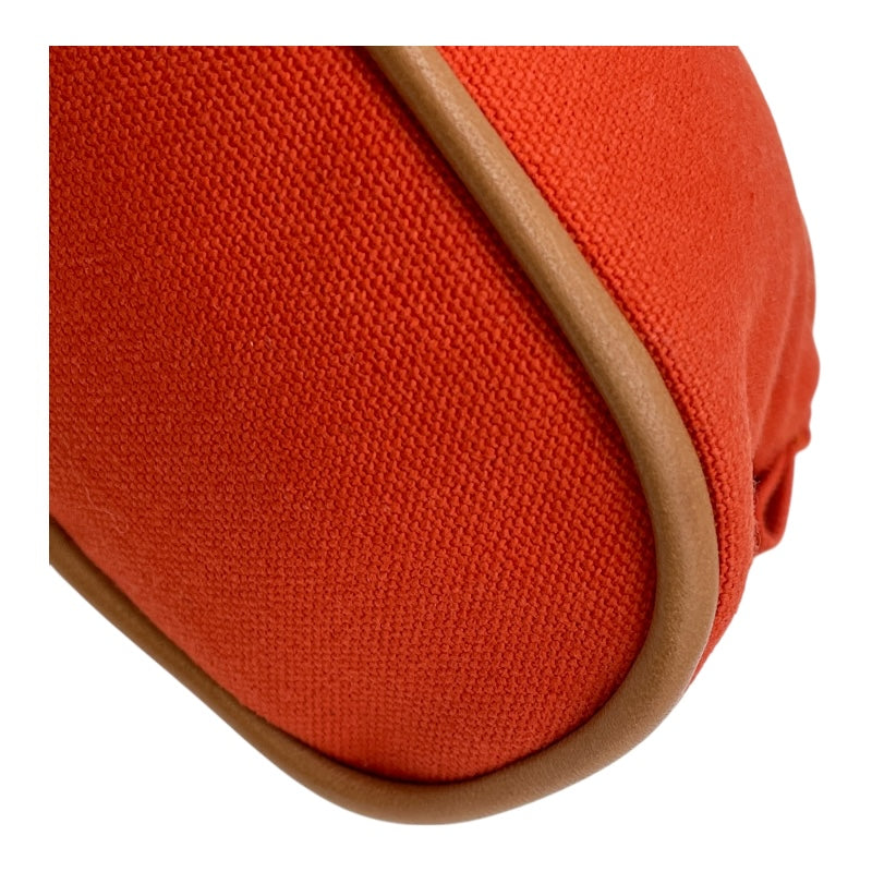 エルメス HERMES ボリードポーチ16 オレンジ SV金具 トワル レディース ポーチ