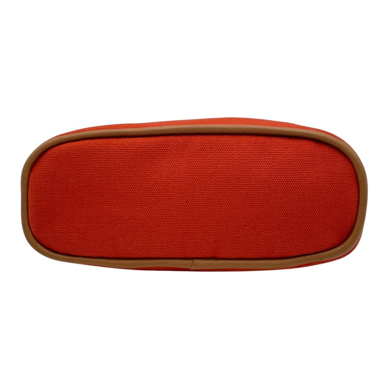 エルメス HERMES ボリードポーチ16 オレンジ SV金具 トワル レディース ポーチ