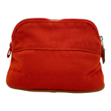 エルメス HERMES ボリードポーチ16 オレンジ SV金具 トワル レディース ポーチ