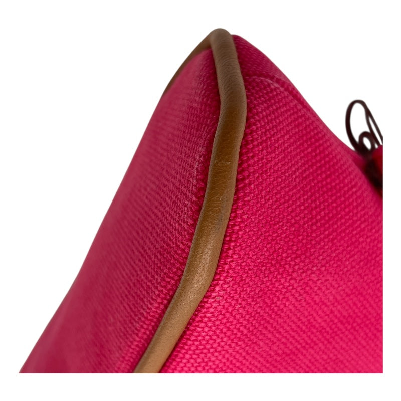 エルメス HERMES ボリードポーチ16 ピンク SV金具 トワル レディース ポーチ