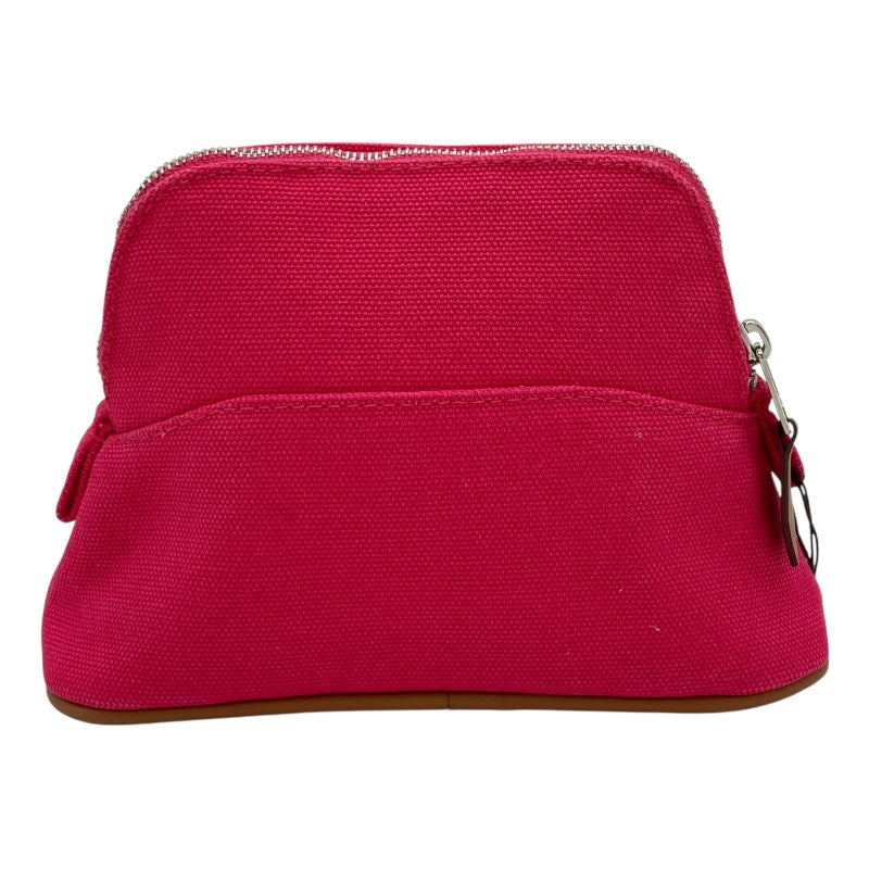 エルメス HERMES ボリードポーチ16 ピンク SV金具 トワル レディース ポーチ