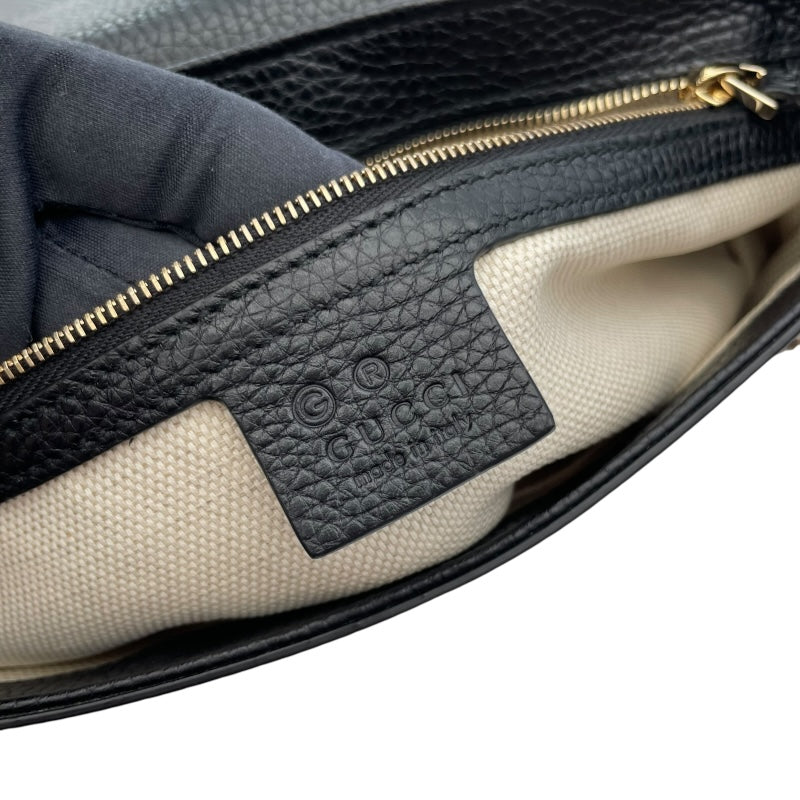 グッチ GUCCI ソーホーショルダー 536224 ブラック レザー レディース ショルダーバッグ