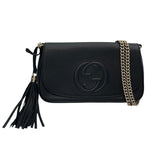 グッチ GUCCI ソーホーショルダー 536224 ブラック レザー レディース ショルダーバッグ