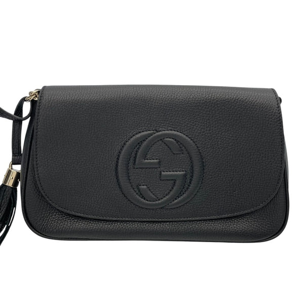 グッチ GUCCI ソーホーショルダー 536224 ブラック レザー レディース ショルダーバッグ