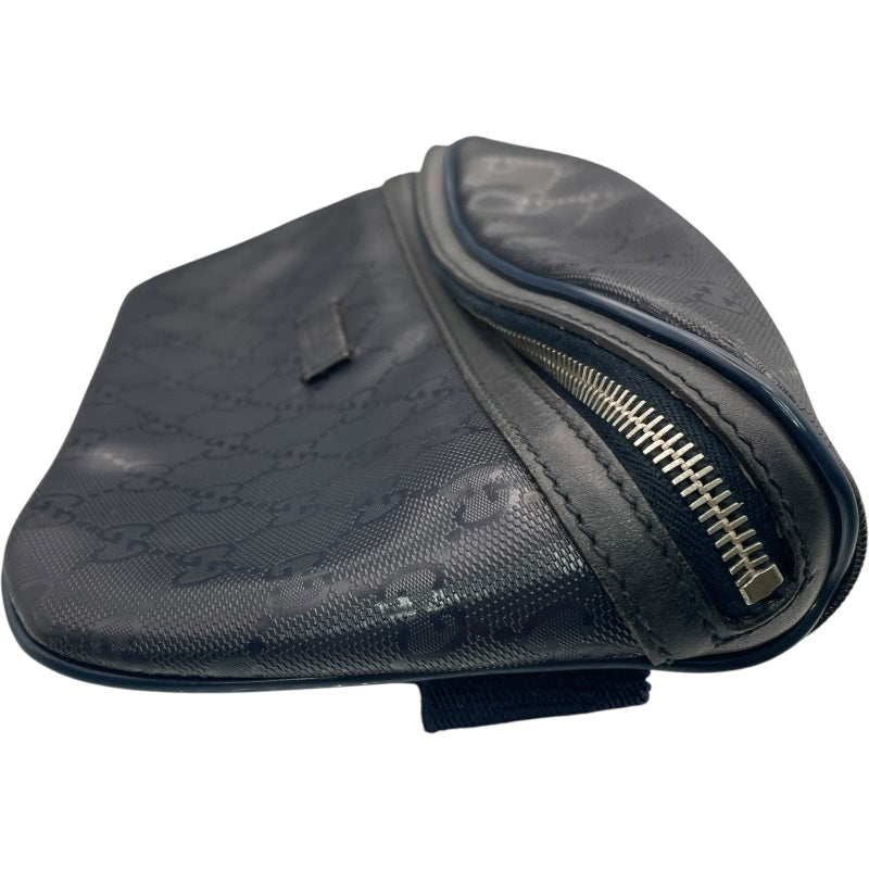 グッチ GUCCI ボディバッグ 233269 ネイビー PVC メンズ ボディバッグ