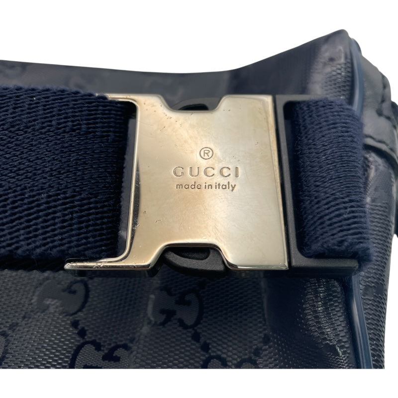 グッチ GUCCI ボディバッグ 233269 ネイビー PVC メンズ ボディバッグ