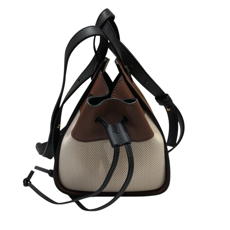 ロエベ LOEWE ハンモックミニ ジブリコラボ レザー・キャンバス レディース ハンドバッグ