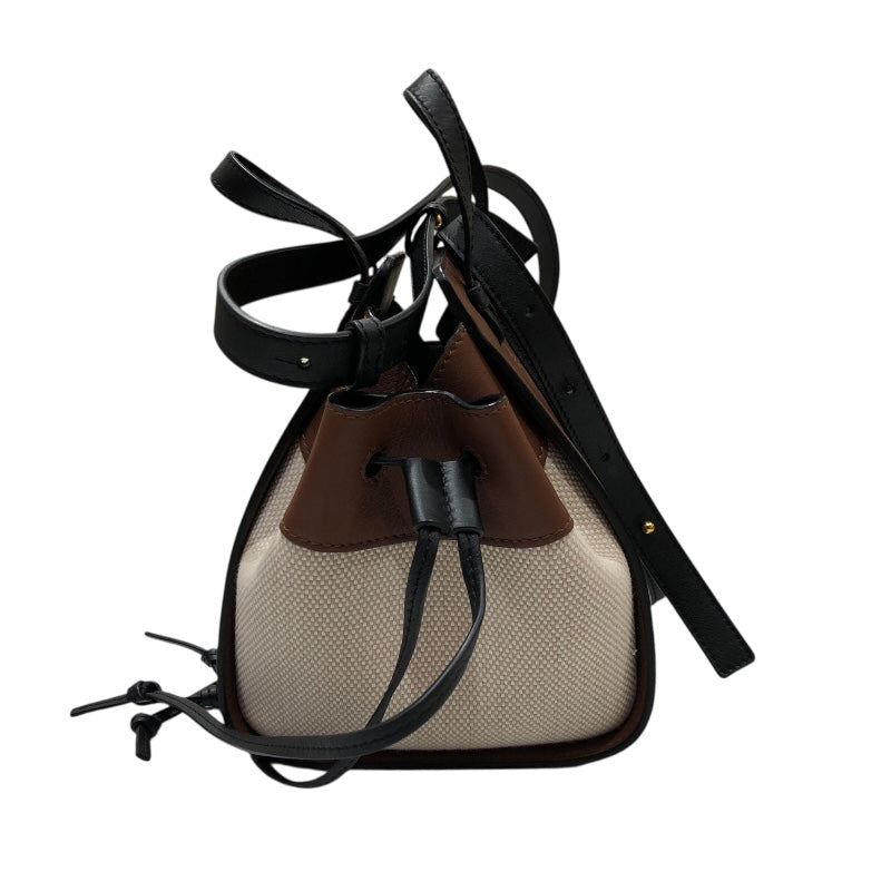 ロエベ LOEWE ハンモックミニ ジブリコラボ レザー・キャンバス レディース ハンドバッグ