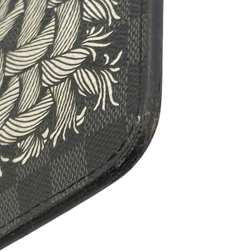 ルイ・ヴィトン LOUIS VUITTON ポシェットジュールPMクリストファーネメス N61231 ブラック ダミエ・グラフィット メンズ クラッチバッグ