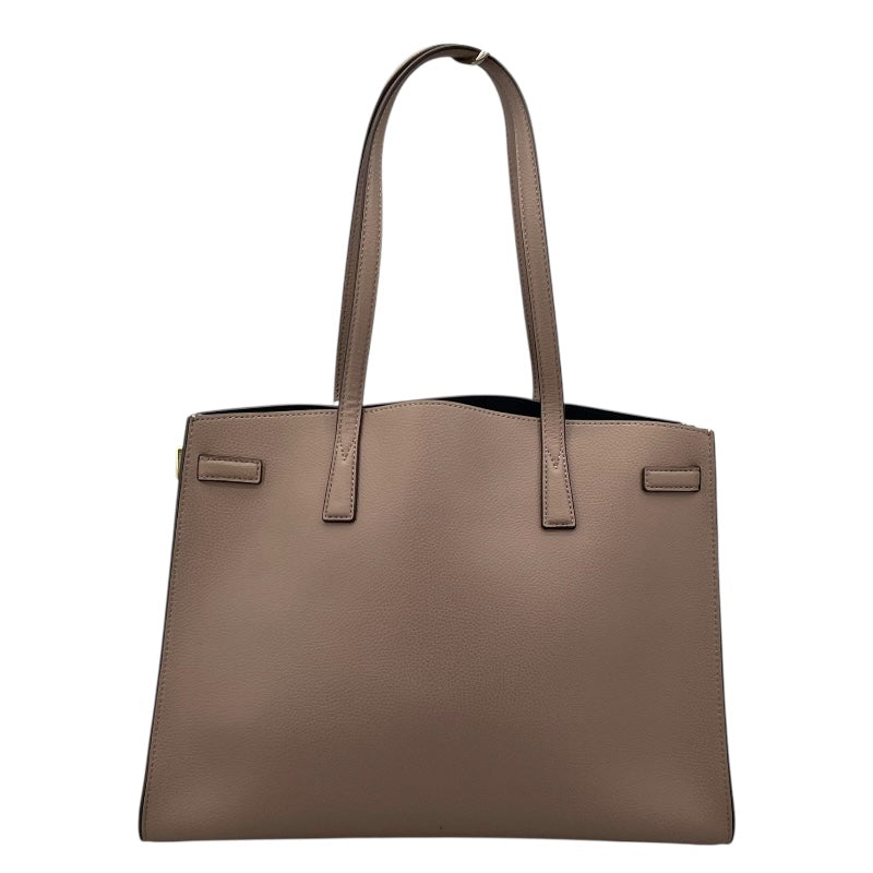 TORY BURCH グレー レザー ビジネスバッグ トリーバーチ TORY BURCH ハンドバッグ グレー レザー レディース