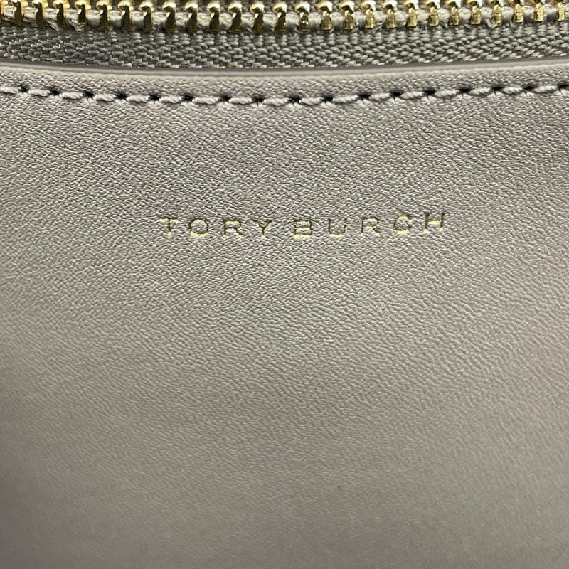 TORY BURCH グレー レザー ビジネスバッグ トリーバーチ TORY BURCH ハンドバッグ グレー レザー レディース