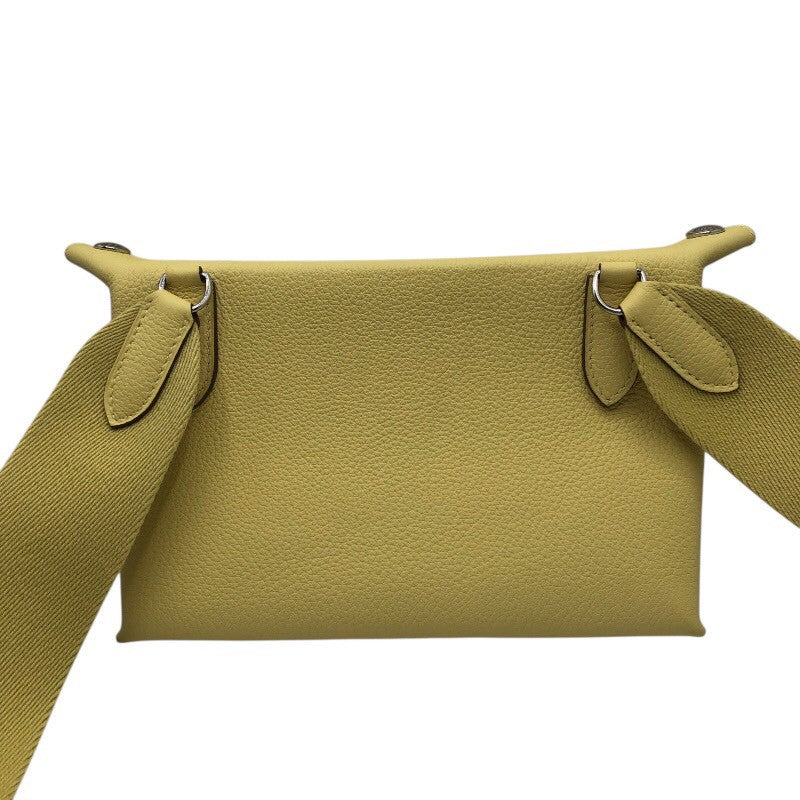エルメス HERMES ヴィドポッシュ W刻印 ジョーヌプッサン×SV金具 トゴ ユニセックス ショルダーバッグ エルメス HERMES ヴィドポッシュ W刻印 ジョーヌプッサン×SV金具 トゴ