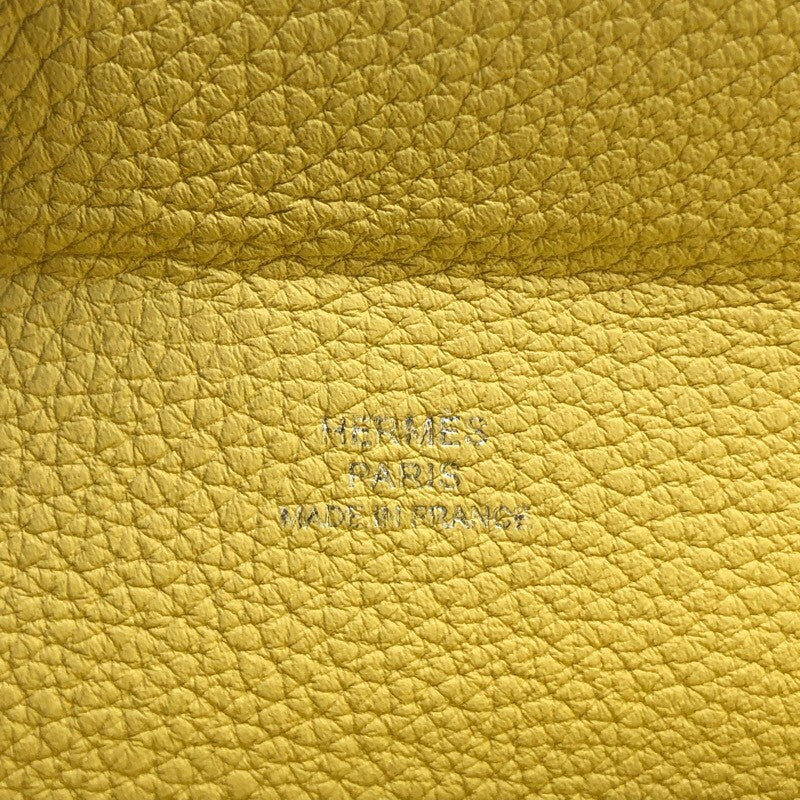 エルメス HERMES ヴィドポッシュ W刻印 ジョーヌプッサン×SV金具