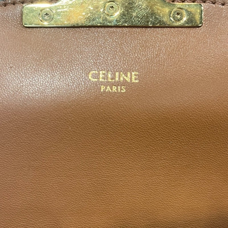 セリーヌ CELINE ティーン トリオンフ 188882 ホワイト トリオンフキャンバス レディース ショルダーバッグ
