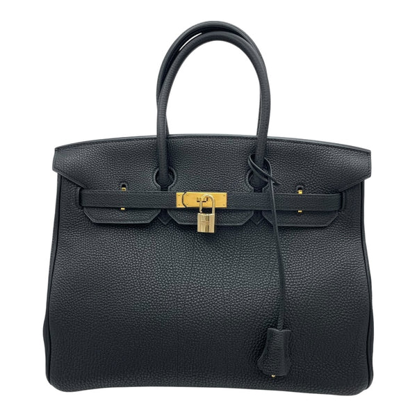 エルメス HERMES バーキン35 □J刻 ブラック GD金具 トゴ レディース ハンドバッグ