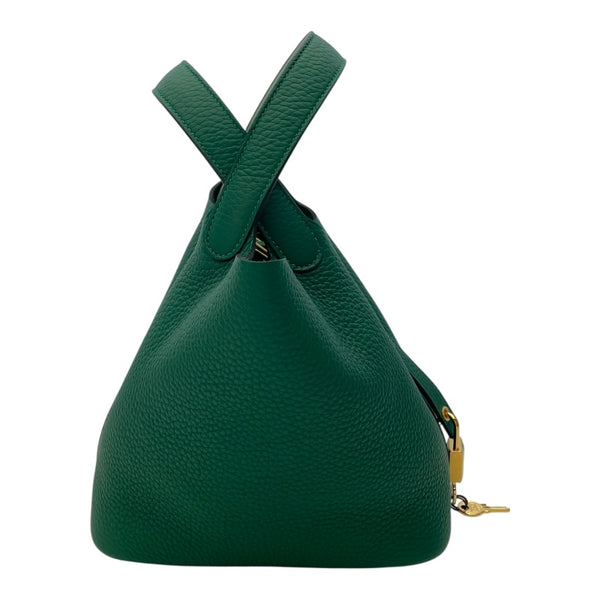 エルメス HERMES ピコタンロックPM エクラ K刻 ヴェールモワイヤン GD金具 トリヨン/スイフト レディース ハンドバッグ