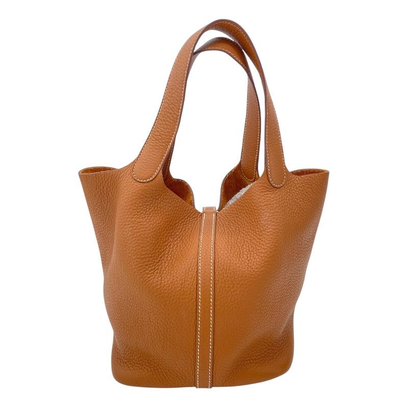エルメス HERMES ピコタンロックMM U刻 ゴールド SV金具 トリヨンクレマンス レディース ハンドバッグ
