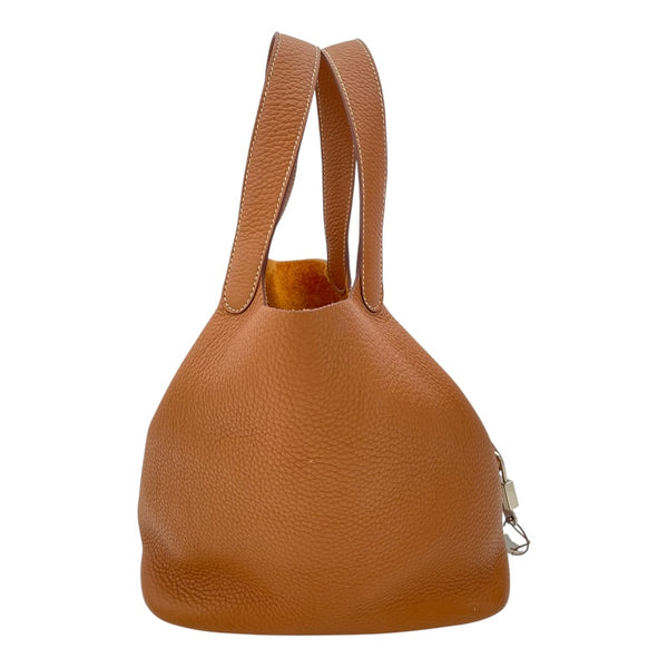エルメス HERMES ピコタンロックMM U刻 ゴールド SV金具 トリヨンクレマンス レディース ハンドバッグ