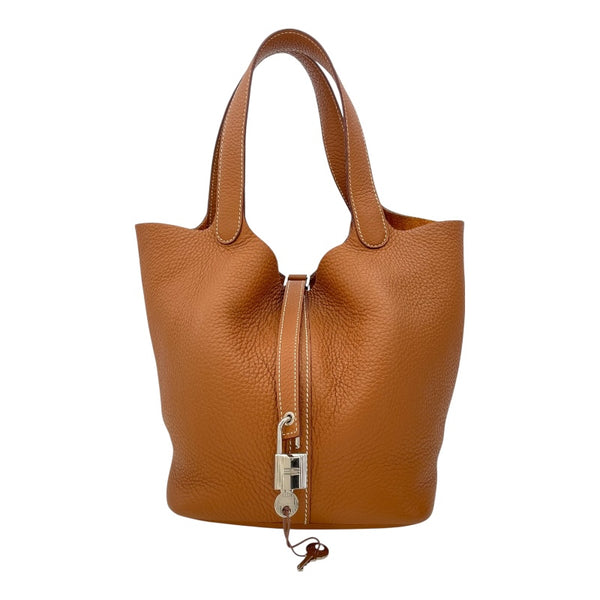エルメス HERMES ピコタンロックMM U刻 ゴールド シルバー金具
