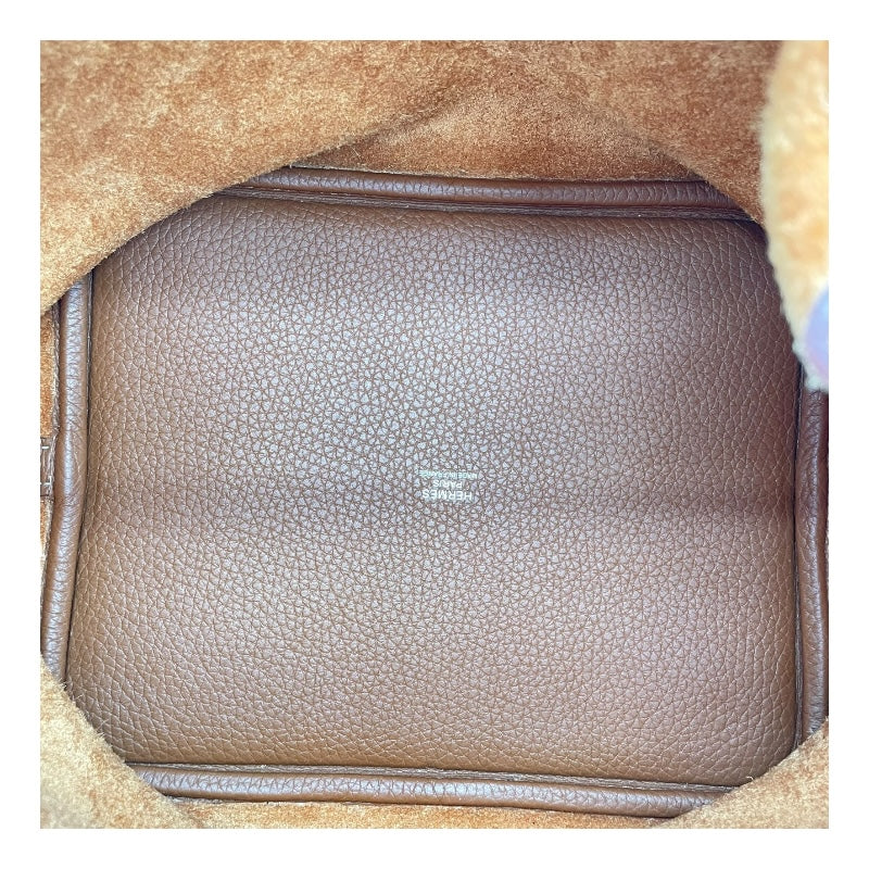 エルメス HERMES ピコタンロックMM U刻 ゴールド SV金具 トリヨンクレマンス レディース ハンドバッグ