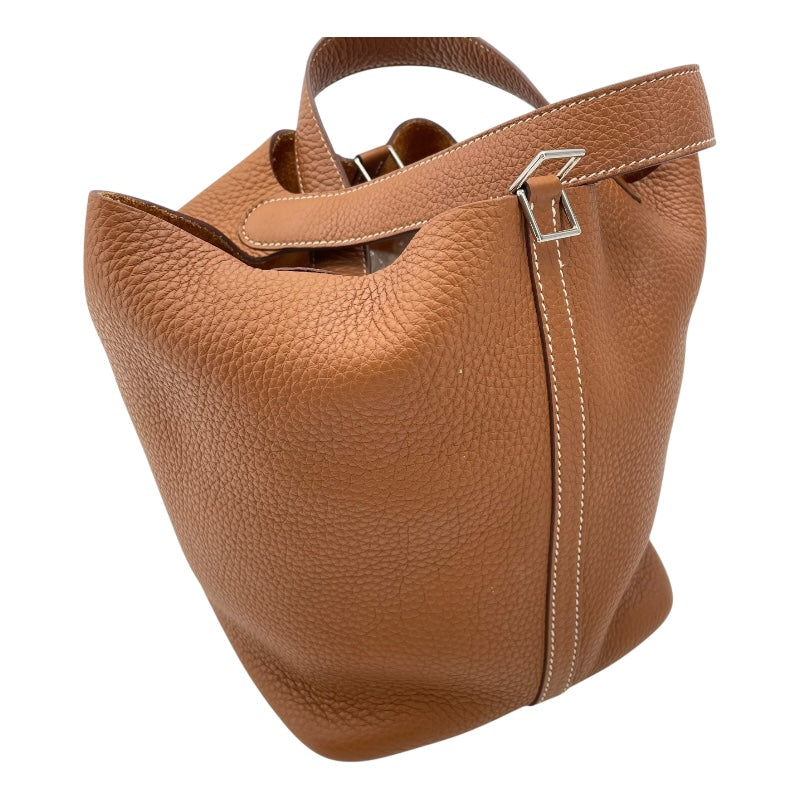 エルメス HERMES ピコタンロックMM U刻 ゴールド SV金具 トリヨンクレマンス レディース ハンドバッグ