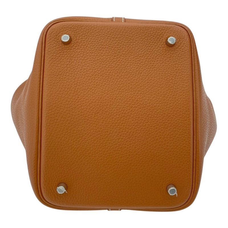 エルメス HERMES ピコタンロックMM U刻 ゴールド SV金具 トリヨンクレマンス レディース ハンドバッグ